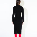 Polo Fitted Maxi Dress_Black