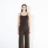 Straight Fit Pants_Brown