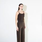 Straight Fit Pants_Brown