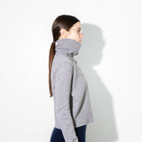 High Neck Cardigan_Graphite