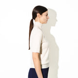 High Neck Shortsleeve_Ivory