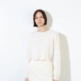 Brushed Cashmere Mini Skirt_Ivory