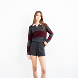 Cashmere Cable Shorts_Graphite