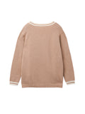 Button Long Cardigan_Camel