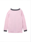 Button Long Cardigan_Pink