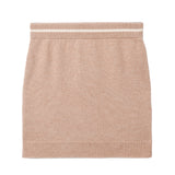 Cashmere Mini Skirt_Camel