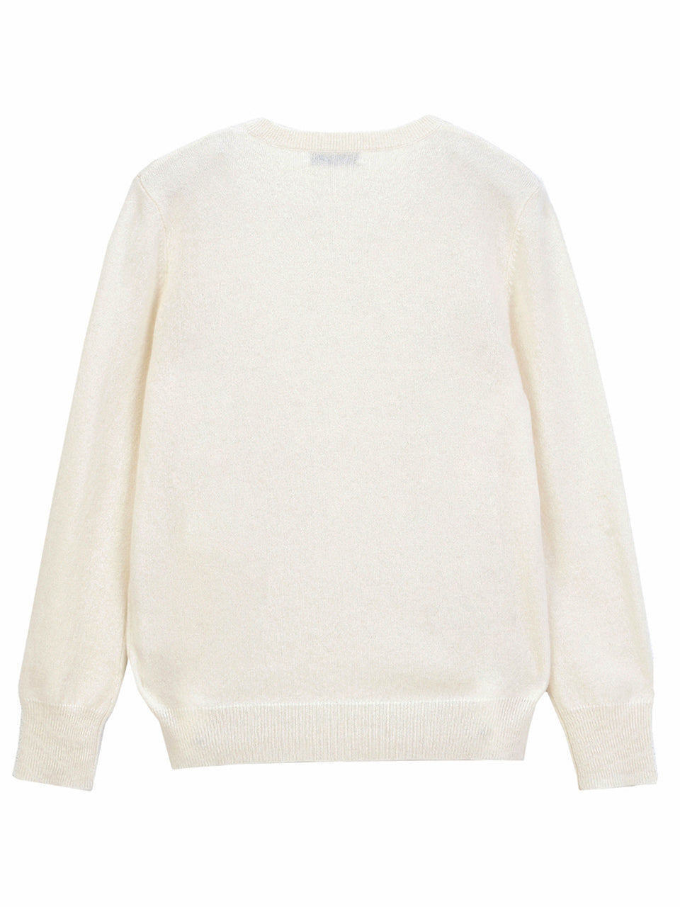 Classic Crew Neck Sweater_Vintage White
