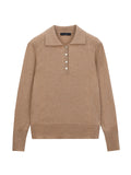 Classic Polo Sweater_Camel