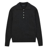 Classic Polo Sweater_Graphite