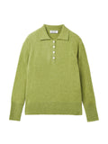 [Cafe Leandra] Classic Polo Sweater_Green Jeans