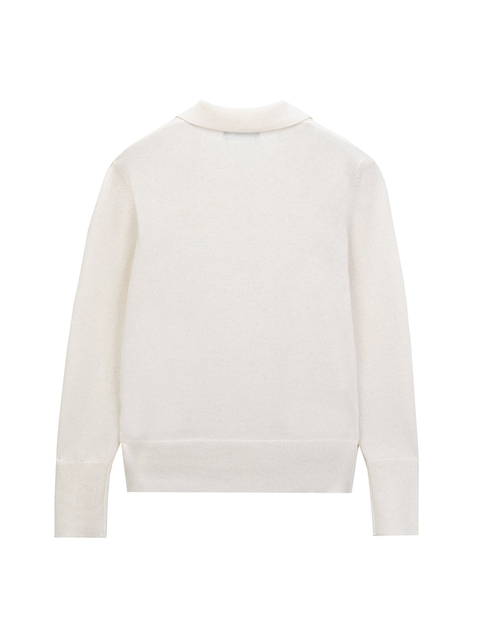 Classic Polo Sweater_Vintage White
