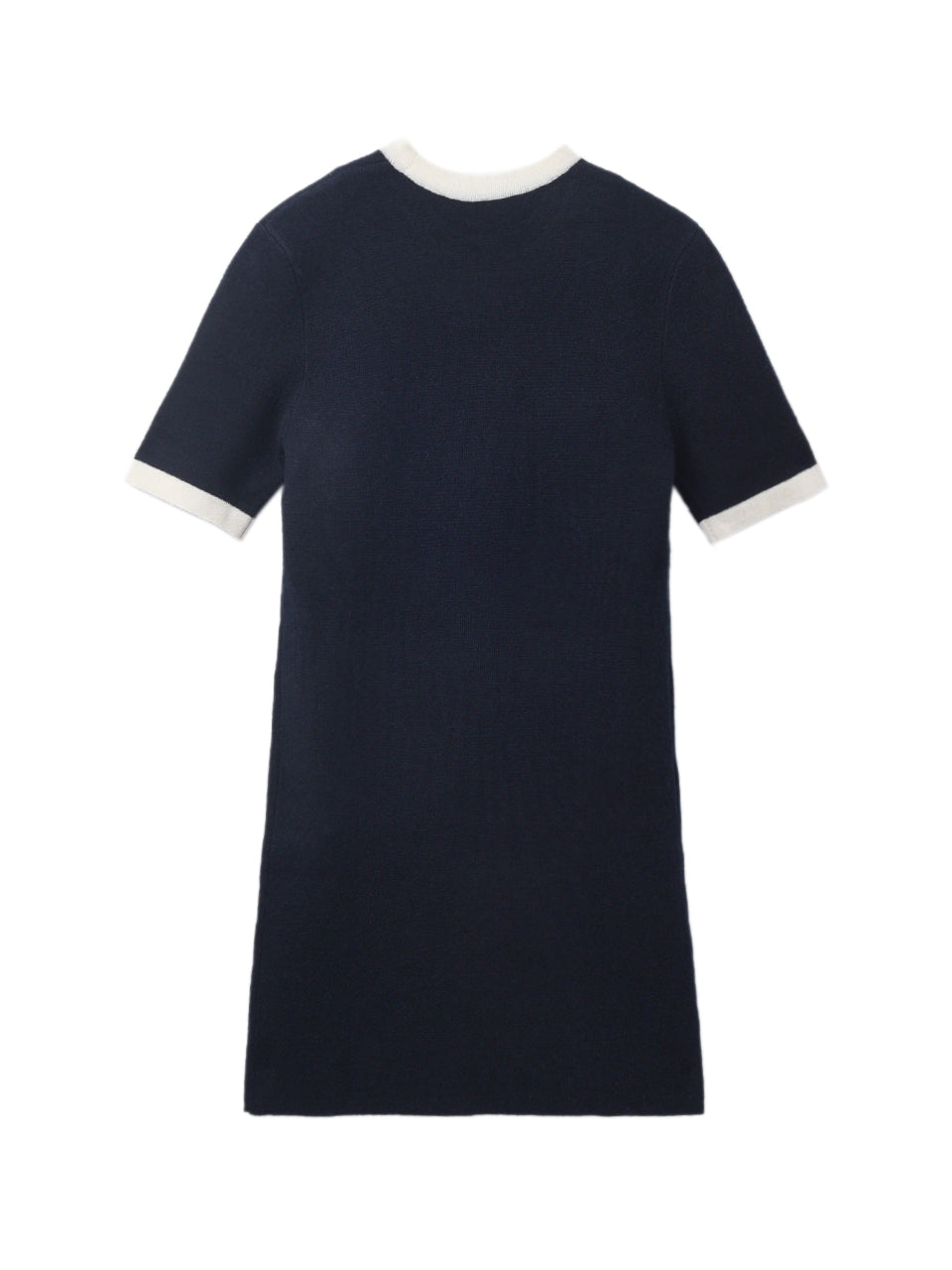 Color Block Shortsleeve Dress_Dark Navy