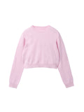 Crop Long Sleeve Sweater_Pink