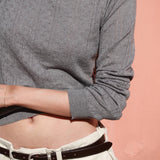 [MJ Collection]Cashmere Blended Boatneck T-Shirt