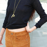 [MJ Collection]Cashmere Blended Boatneck T-Shirt