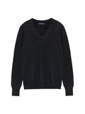Deep V Neck Sweater_Black