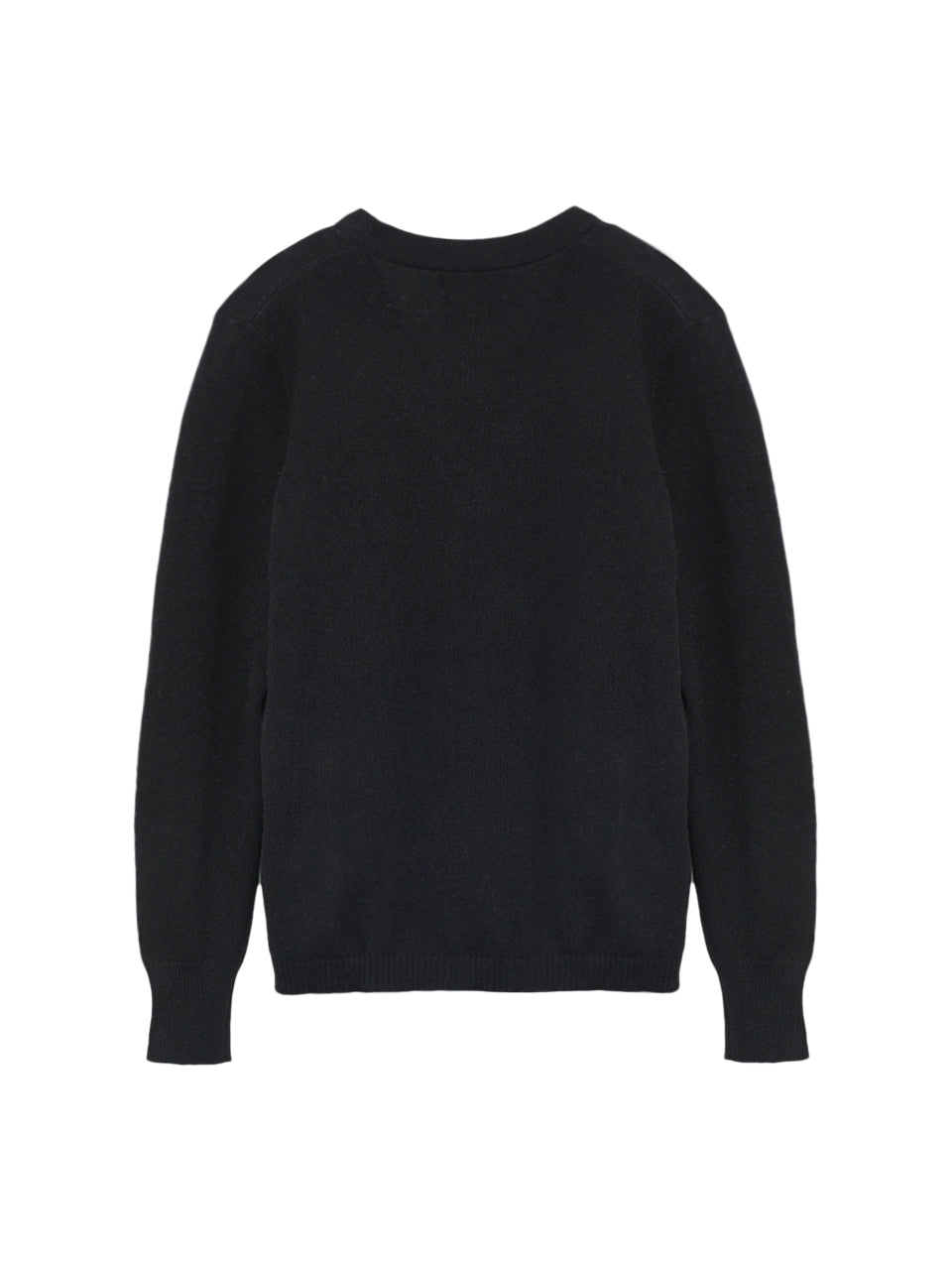 Deep V Neck Sweater_Black