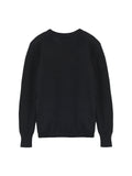 Deep V Neck Sweater_Black