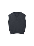 [Cafe Leandra] Detachable Sleeve Top_Graphite