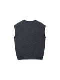 [Cafe Leandra] Detachable Sleeve Top_Graphite