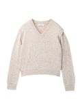 [Cafe Leandra] Detachable Sleeve Top_Seashell