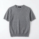 Short Sleeve Crew Neck Sweater_11 Colors