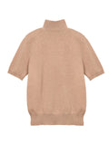 High Neck Shortsleeve_Camel