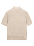 High Neck Shortsleeve_Oatmeal