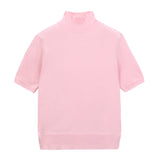 High Neck Shortsleeve_Pink Blush