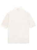 High Neck Shortsleeve_Vintage White