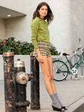 [Cafe Leandra] Classic Polo Sweater_Green Jeans