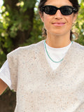 [Cafe Leandra] Detachable Sleeve Top_Seashell