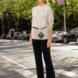 [Cafe Leandra] Unisex Crew Neck Sweater - Fossil - Pure Cashmere NYC - image 4