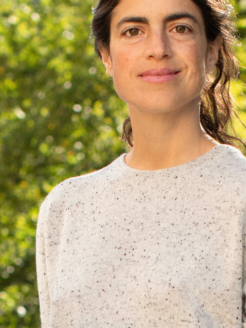 [Cafe Leandra] Unisex Crew Neck Sweater - Fossil - Pure Cashmere NYC - image 3