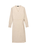 Maxi Wrap Dress_Oatmeal