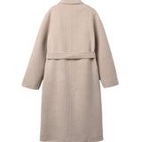 Cashmere Handmade Belted Double Coat_Oatmeal