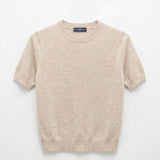 Short Sleeve Crew Neck Sweater_11 Colors