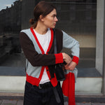 26FW Isis Color Block V-neck Cardigan - Pure Cashmere NYC