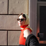 [Isis Maria] Colorblock Triangle Scarf