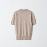 Brushed Polo Shortsleeve_Taupe