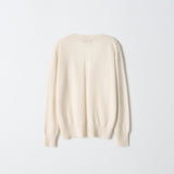 Oversized V-neck Sweater_Ivory