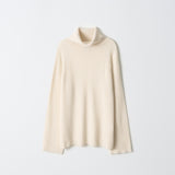 Ribbed Turtleneck Sweater_Ivory