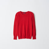 Classic Crew Neck Sweater_Chili Red