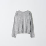 Brushed Sleeveless Top and Cardigan Set_Grey Pearl