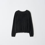 Brushed Sleeveless Top and Cardigan Set_Black