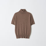 High Neck Shortsleeve_Mocha