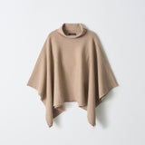 High Neck Poncho_Camel