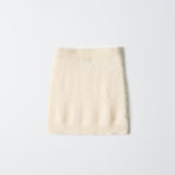 Brushed Cashmere Mini Skirt_Ivory