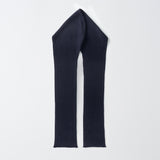 RIBBED HOODED SCARF_Navy