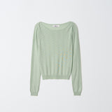 [MJ Collection]Cashmere Blended Boatneck T-Shirt